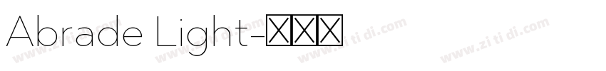 Abrade Light字体转换